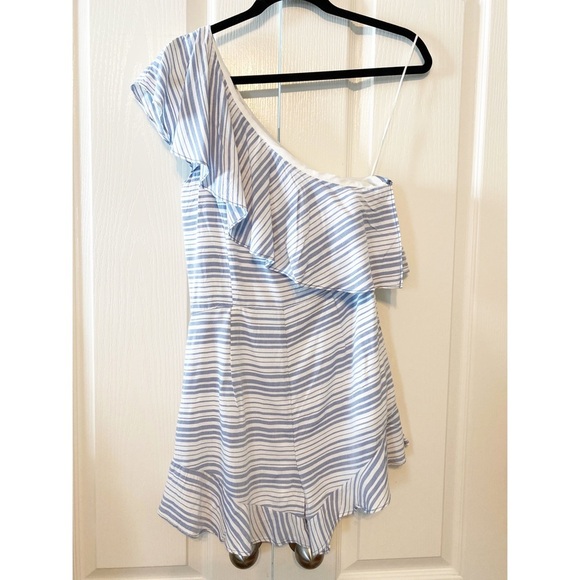 BB Dakota One Shoulder Romper Striped size 0 - Picture 1 of 12